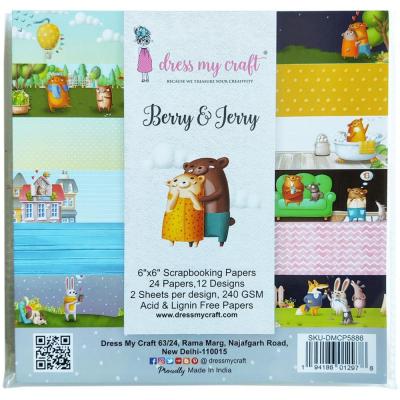 Dress My Craft Berry & Jerry Designpaiere - Paper Pad